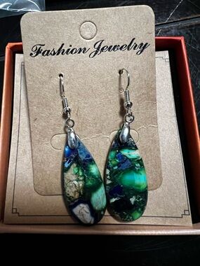 Blue & Green Earrings